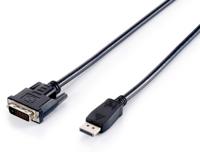 Equip 119336 video kabel adapter 2 m DisplayPort DVI-D Zwart