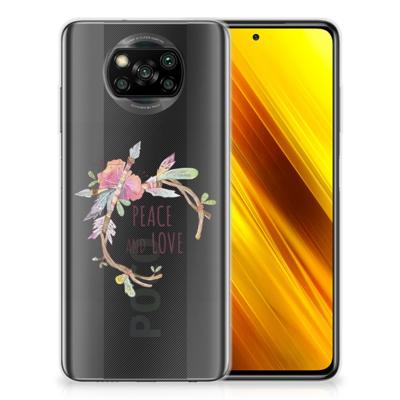 Xiaomi Poco X3 | Poco X3 Pro Telefoonhoesje met Naam Boho Text Xiaomi Poco X3 | Poco X3 Pro Telefoonhoesje met Naam Boho Text