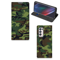 OPPO Find X3 Neo Hoesje met Magneet Army Dark