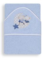Interbaby badcape Beertjes junior 100 cm katoen