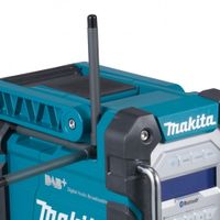 Makita Bouwradio DAB+, VHF (FM) AUX, Bluetooth, USB Spatwaterbestendig Turquoise, Zwart - thumbnail