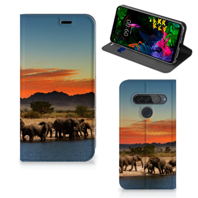 LG G8s Thinq Hoesje maken Olifanten LG G8s Thinq Hoesje maken Olifanten
