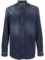 DONDUP chemise en jean à manches longues - Bleu - thumbnail