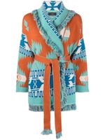 Alanui cardigan Tiger Lily Icon - Bleu - thumbnail