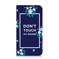 iPhone 13 Pro Design Case Flowers Blue DTMP - thumbnail