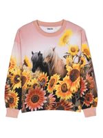 Molo sweat Reniza à fleurs - Rose