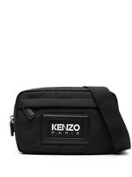 Kenzo sac banane à logo embossé - Noir - thumbnail