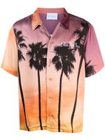 BLUE SKY INN chemise Sunset Palms à manches courtes - Rose