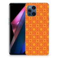 OPPO Find X3 | X3 Pro TPU bumper Batik Oranje - thumbnail