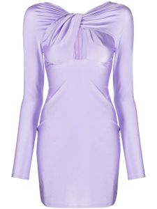 Coperni robe mi-longue torsadée à découpes - Violet