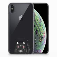 Apple iPhone Xs Max Telefoonhoesje met Naam Cat Good Day