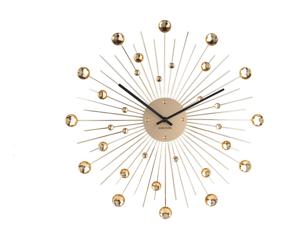 Karlsson Wandklok Sunburst ø50cm - Goud - Rond