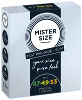 MISTER SIZE PasPakket 3 SMALLERE Condooms (maten 47-49-53)