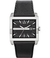 Horlogeband Armani Exchange AX2203 Leder Zwart 32mm - thumbnail