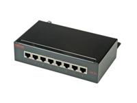 ROLINE patchpaneel, 8 poorten, Cat. 5e (Klasse D), afgeschermd, zwart