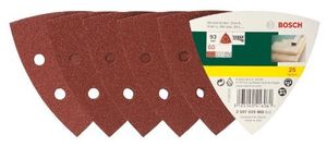 Bosch Accessories 2607019488 Deltaschuurpapier Met klittenband, Geperforeerd Korrelgrootte (num) 60 Hoekmaat 93 mm 25 stuk(s)