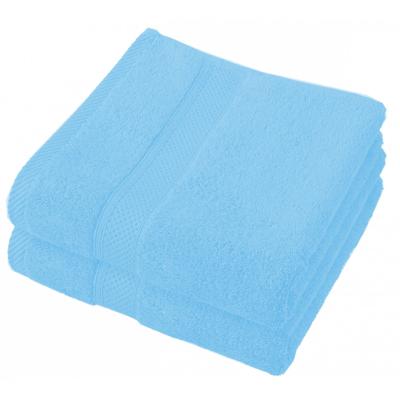 De Witte Lietaer Badhanddoek Stephanie 100 Cm Katoen Blauw 2 St