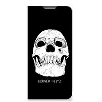 Mobiel BookCase OPPO Reno8 Lite Skull Eyes