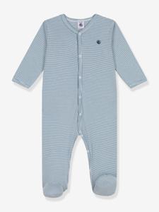 Gestreept slaappakje PETIT BATEAU blauw, gestreept