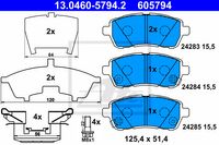 Remblokkenset, schijfrem ATE, u.a. für Suzuki, Subaru, Daihatsu, Mazda