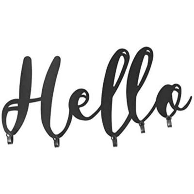 Miadomodo Wandkapstok - Kapstok - Garderobe - 5 Haken - Hello - 48 X 14.5 X 2.2 Cm