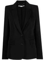 Stella McCartney blazer en laine à simple boutonnage - Noir