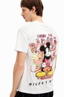 T-shirt met korte mouwen van Mickey Mouse en een zin. - WHITE - S - thumbnail