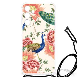 Case Anti-shock voor Samsung Galaxy A25 Pink Peacock