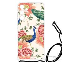 Case Anti-shock voor Samsung Galaxy A25 Pink Peacock - thumbnail