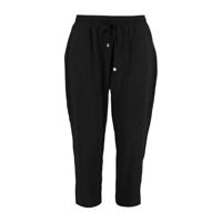 MS Mode cropped slim fit joggingbroek zwart