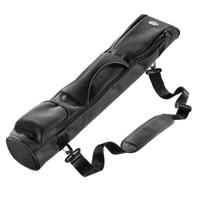 Mantona 18649 statieftas, gewatteerd 63 cm (incl. schouderband) buiten zwart, binnenkant grijs, binnenlengte 63 cm x 8,5 cm diameter, met buitenvak, aantrekkelijk design en hoogwaardige afwerking