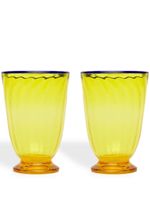 La DoubleJ lot de 2 verres Rainbow - Jaune