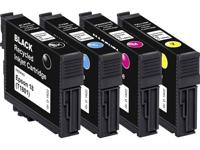 Basetech Inkt vervangt Epson T1801, T1802, T1803, T1804, 18 Compatibel Combipack Zwart, Cyaan, Magenta, Geel BTE158 1622,4850-126