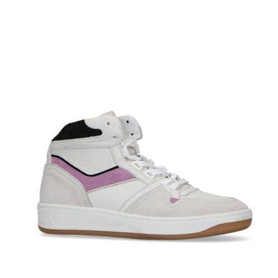 Sacha hoge leren sneakers off white/lila