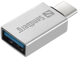 Sandberg USB-C to USB 3.0 Dongle USB 3.0 (3.1 Gen 1) Type-C Zilver hub & concentrator