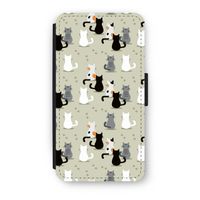 Katten: iPhone X Flip Hoesje - thumbnail