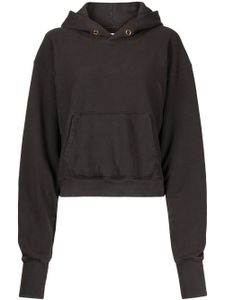 Les Tien hoodie en coton à manches longues - Noir