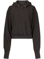 Les Tien hoodie en coton à manches longues - Noir