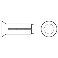 TOOLCRAFT TO-5386197 Verzonken groefpennen (Ø x l) 3 mm x 8 mm Staal 500 stuk(s)