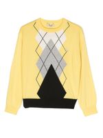 TWINSET Kids sweat à losanges - Jaune