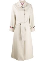 Thom Browne trench à manches raglan - Tons neutres - thumbnail