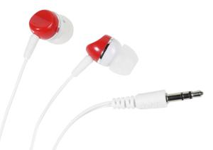 Vivanco Colour Buds Hoofdtelefoons Bedraad In-ear Muziek Rood, Wit