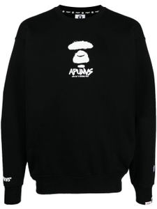 AAPE BY *A BATHING APE® sweat à imprimé graphique - Noir