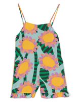 Stella McCartney Kids combishort à fleurs - Bleu