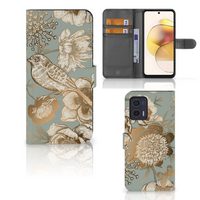 Hoesje voor Motorola Moto G73 Vintage Bird Flowers - thumbnail