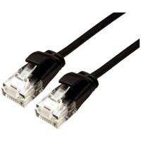 ROLINE UTP Data Center Patchkabel Cat.6A (Class EA), LSOH, extra dun, zwart, 0,15 m - thumbnail