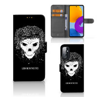 Telefoonhoesje met Naam Samsung Galaxy M52 Skull Hair