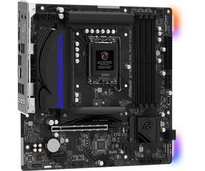 ASRock B760M PG Riptide Moederbord Socket Intel 1700 Vormfactor Micro-ATX Moederbord chipset Intel® B760