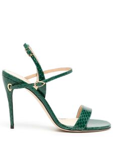 Jennifer Chamandi sandales Tommaso 105 mm en cuir - Vert