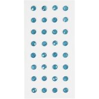 Happy Moments strasstenen lichtblauw 8 mm 32 stuks